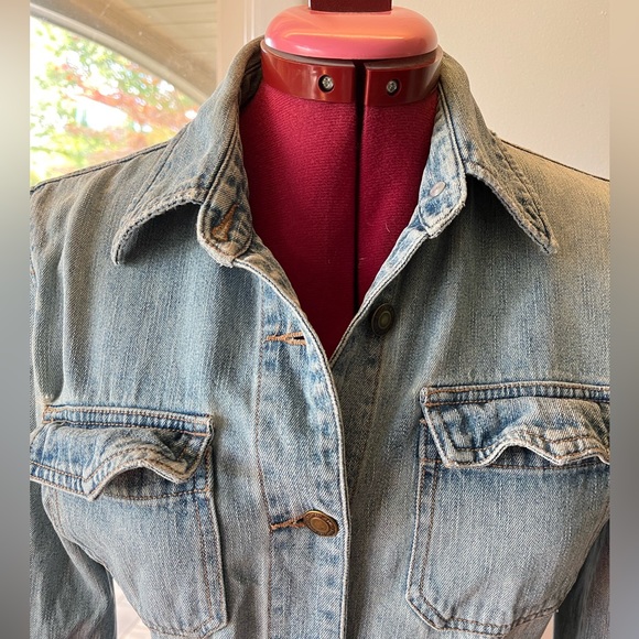 DISTRESSED DENIM JACKET - Picture 2 of 12